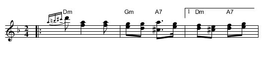 Kolomeike 2 - staff notation