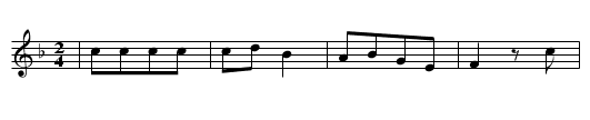 KOMM WIR WOLLEN WANDERN - staff notation