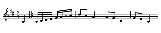 Köra - staff notation