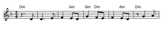 Korim Lanu Lalechet - staff notation