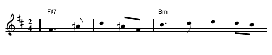 Korobushka - staff notation