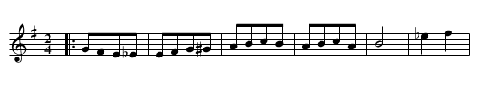 Krajdunavsko Horo - staff notation