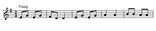 Krebel - staff notation