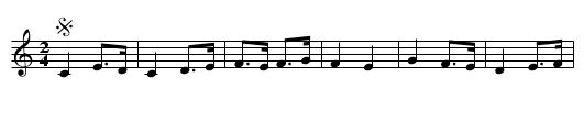 Kreupelen Duynen - staff notation