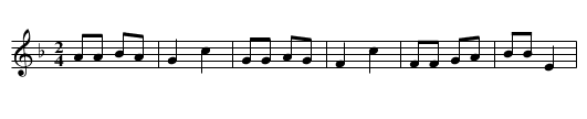 Kreuzpolka - staff notation