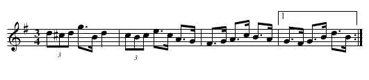 Kristian's Hambo - staff notation