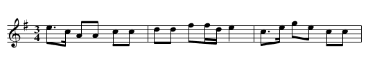 Kruspolskan - staff notation