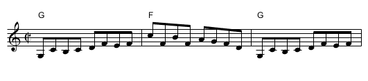 K.T.'s Dream - staff notation