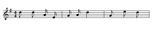 Ku zhangfu - staff notation