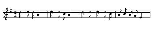 Kua saosao - staff notation