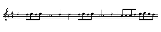 Kumanovsko Oro - staff notation