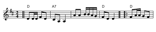 Kuppari - staff notation