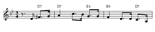 Kvarten - staff notation