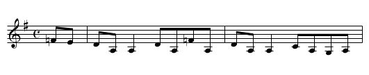 Kylebrack Rambler - staff notation