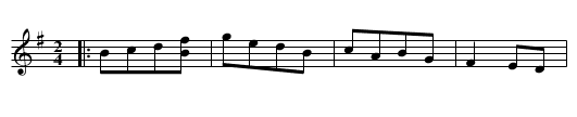 l' Oncle A quick step for the fife - staff notation