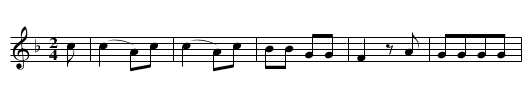 La balayeuse - staff notation