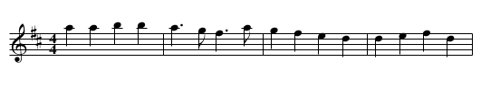 La Bergamasca - staff notation