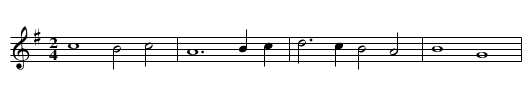 La bergère de Coulandon - staff notation
