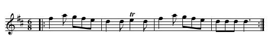 la Blanchiffeu - staff notation