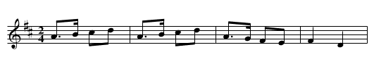 la bourbonnaise - staff notation
