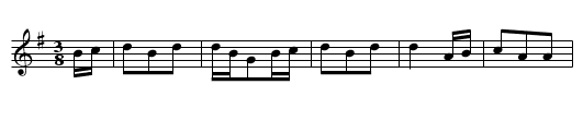 La Bourree Tournante - staff notation
