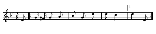 La caille - staff notation