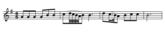 La Cita (CT 267) - staff notation
