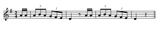 La Creu - staff notation