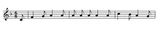 La Danaé - staff notation