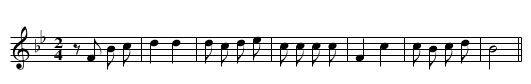 La danseuse noyée - staff notation