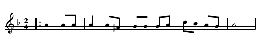 La Doncella Guerrera - staff notation
