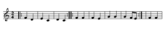 La Escosa (MG 63) - staff notation