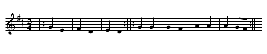 La Escosa - staff notation