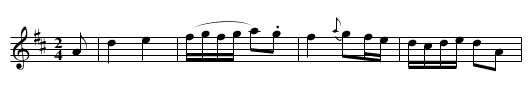 La' Foes Allemande - staff notation