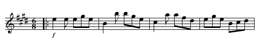 la Galatea - staff notation