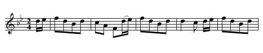 la GAVOTTINA - staff notation