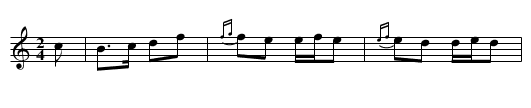 La Gitana Polka - staff notation