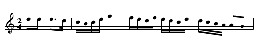 La glissante - staff notation
