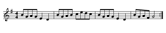 La Grande Chaine - staff notation