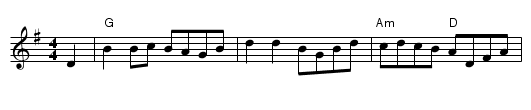 La Grande Chaine - staff notation