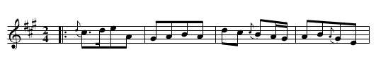 la Grotesque - staff notation