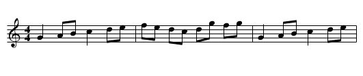 La Jeamber - staff notation