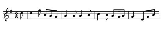 La Joupon Rouge or the Scarlet Petticoat - staff notation