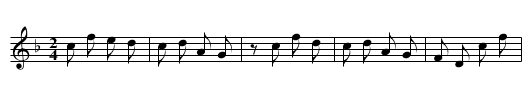 La l? - staff notation