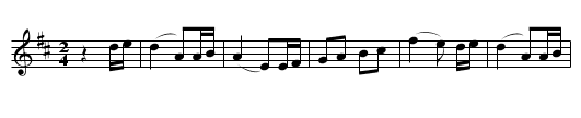 La marche de carnaval de St Aubin - staff notation