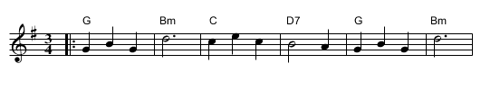 La Marianne - staff notation