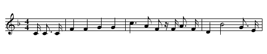 La Marseillaise - staff notation
