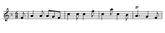 la Mignonette Fran&ccedil;oise. - staff notation