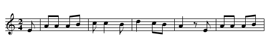 La Molinera - staff notation
