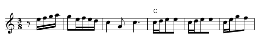 La Montagnarde - staff notation
